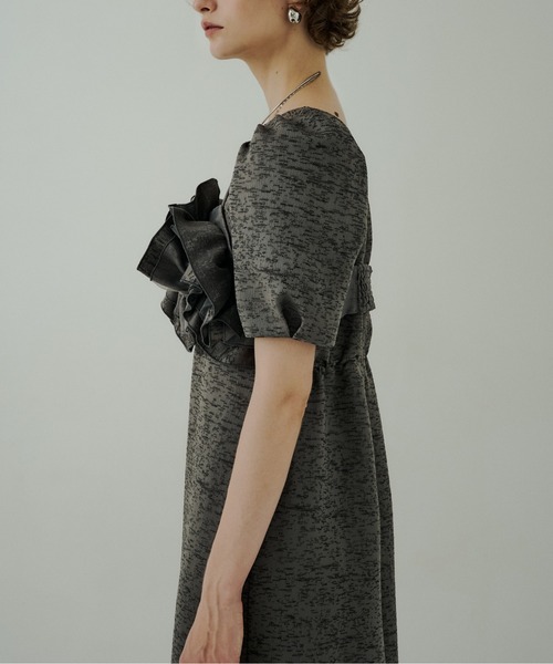 LE'RURE ドレス Wavy frill bustier jacquard dress : ZOZOTOWN Yahoo