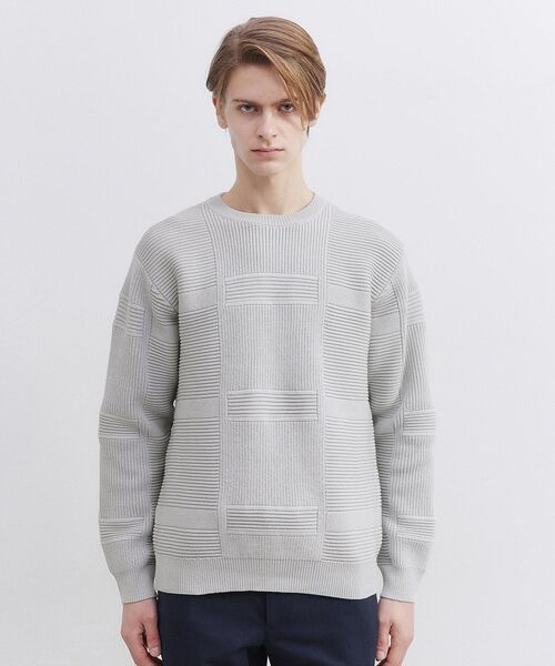 キタカゼパンチさん　ニットの男の子 ハンドニット PECKISHトーテムポール カウチンクルーセーター | KAPITAL