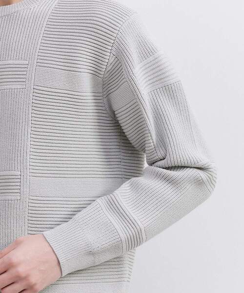 TAKEO KIKUCHI（タケオキクチ） セーター ニット 畦編みチェック プル