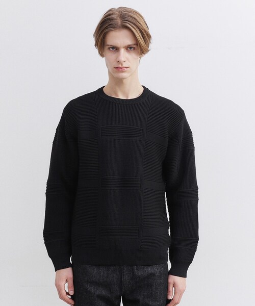 TAKEO KIKUCHI（タケオキクチ） セーター ニット 畦編みチェック プル