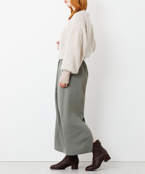 「HIMIKO」 ショートブーツ 25.0cm カーキ レディース_画像5