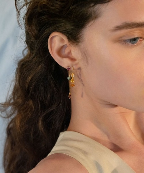 「ARTIDA OUD」 ピアス（片耳用） FREE イエロー レディース_画像3