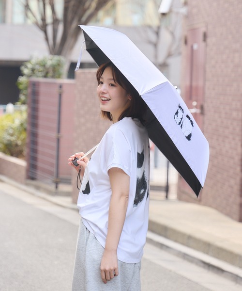 meeny miny 折りたたみ傘 「meeny miny」CAT ＆ BAKES 9456「ドキッ