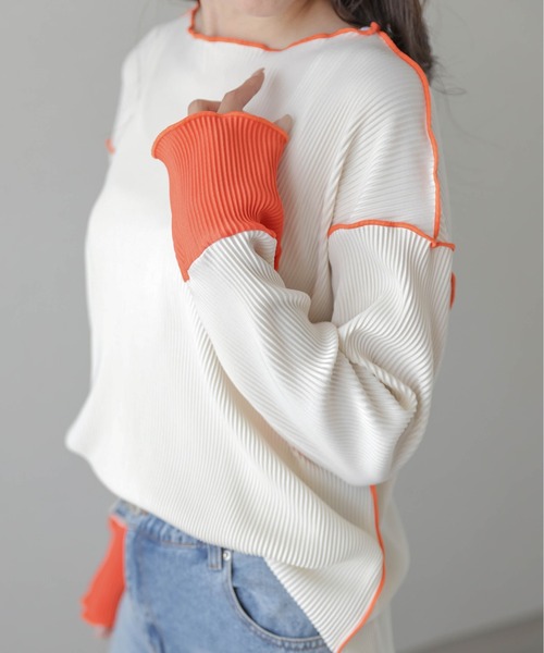 「La-gemme」 長袖カットソー フリー グレー レディース_画像3