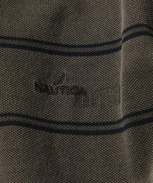 「NAUTICA」 半袖ポロシャツ X-LARGE チャコールグレー メンズ_画像9