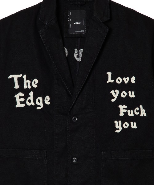 ブルゾン アウター CANVAS 2B EMBROIDERY JACKET メンズの画像