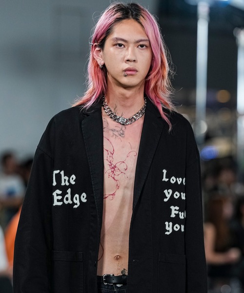 ブルゾン アウター CANVAS 2B EMBROIDERY JACKET メンズの画像