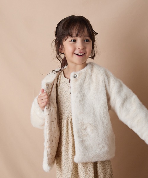 「riziere」 「KIDS」コート 140 ブラウン キッズ_画像4