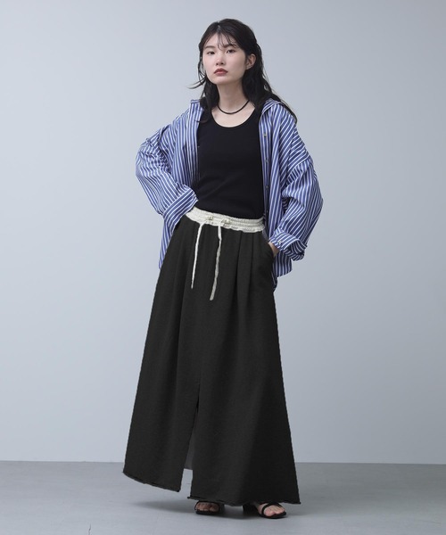 The rejoice スカート Wウエストスウェットスカート : ZOZOTOWN Yahoo