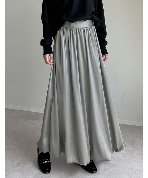 「Re:EDIT」 ロングスカート MEDIUM アイボリー レディース_画像5