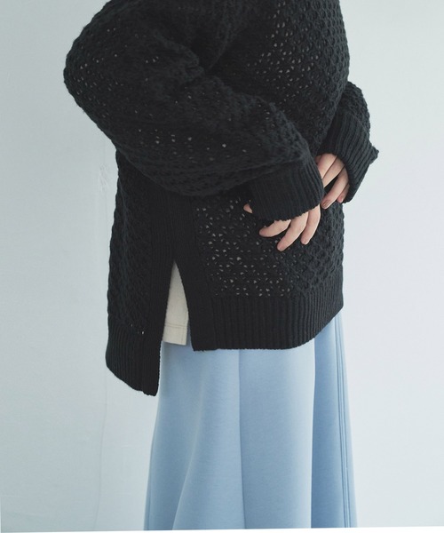 「Audrey and John Wad」 長袖ニット FREE アイボリー レディース_画像4