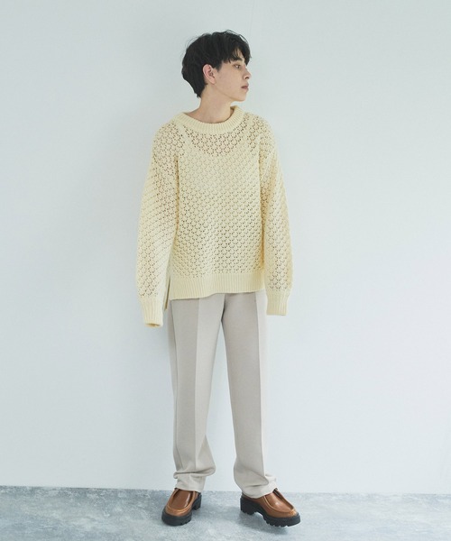 「Audrey and John Wad」 長袖ニット FREE アイボリー レディース_画像5