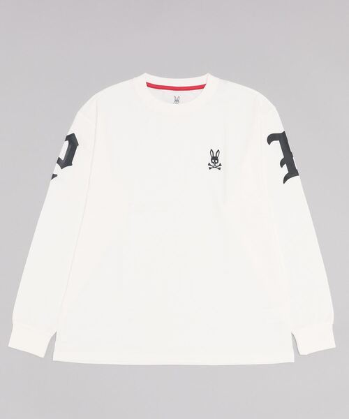 Psycho Bunny（サイコバニー） 長袖Tシャツ MEDIUM ホワイト メンズ