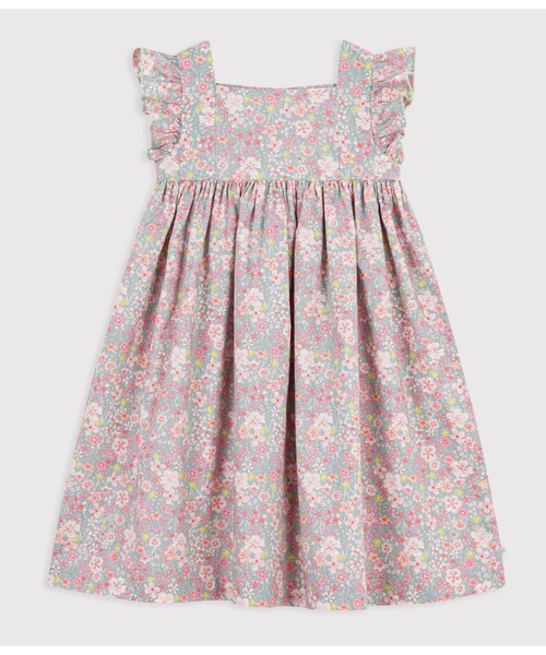 PETIT BATEAU（プチバトー） ワンピース フラワープリントワンピース