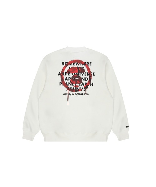 「AAPE BY A BATHING APE」 スウェットカットソー X-LARGE アイボリー メンズ_画像6