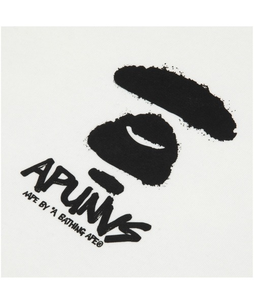 「AAPE BY A BATHING APE」 スウェットカットソー X-LARGE アイボリー メンズ_画像8