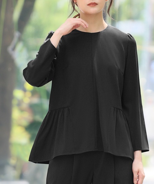 「Flolia」 セットアップ S ネイビー レディース_画像5