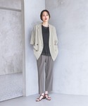 パンツ ウツクシルエットDRYテーパードパンツ...の詳細画像2