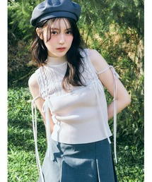 SNIDEL（スナイデル） ニット セーター レースアップリボンデザイン