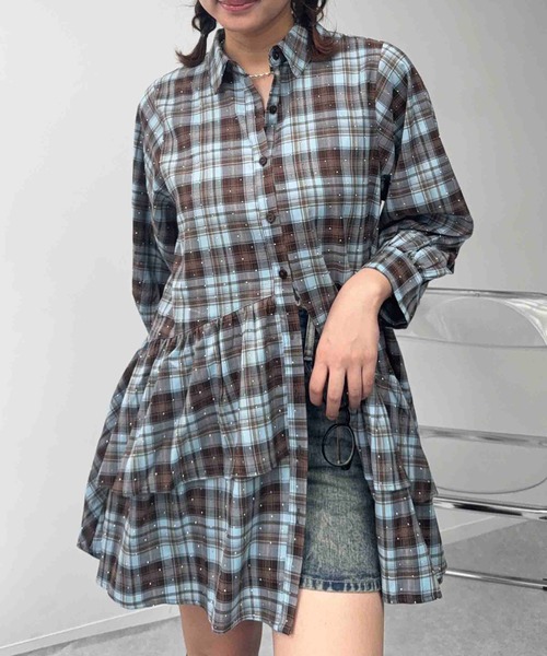 AS KNOW AS（アズノゥアズ） チュニック マルチWAY デザインフリル7分