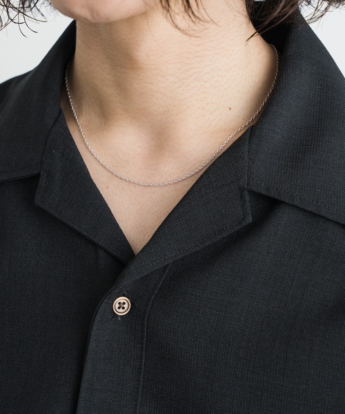 SINSS シャツ 半袖 Loose fit linen touch HS shirt / ルーズフィット