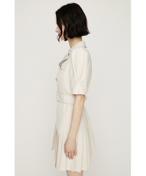 SLY（スライ） ワンピース 半袖 ASYMMETRY PLEATS S/OP アシンメトリー