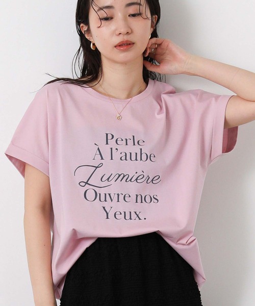 tシャツ ＰｅｒｌｅクルーネックTシャツ レディースの画像