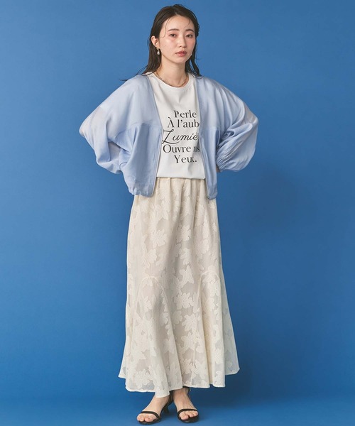 tシャツ ＰｅｒｌｅクルーネックTシャツ レディースの画像