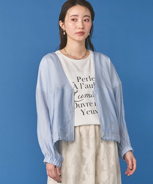 tシャツ ＰｅｒｌｅクルーネックTシャツ レディースの画像