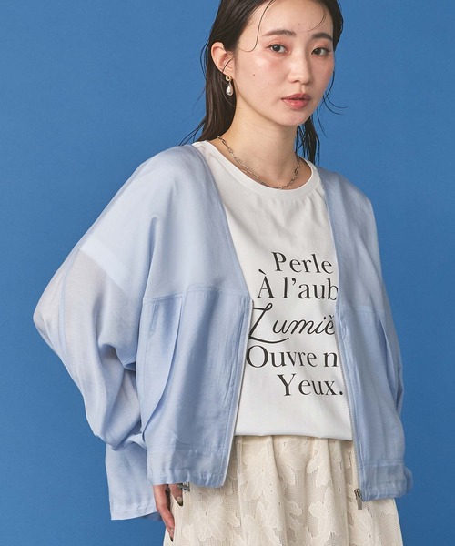 tシャツ ＰｅｒｌｅクルーネックTシャツ レディースの画像