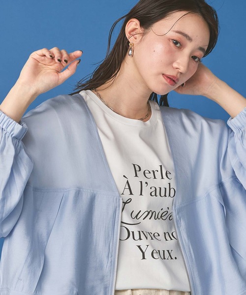tシャツ ＰｅｒｌｅクルーネックTシャツ レディースの画像