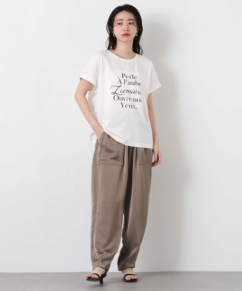 tシャツ ＰｅｒｌｅクルーネックTシャツ レディースの画像
