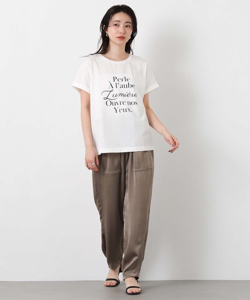 tシャツ ＰｅｒｌｅクルーネックTシャツ レディースの画像