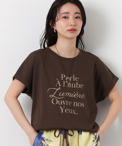 tシャツ ＰｅｒｌｅクルーネックTシャツ レディースの画像