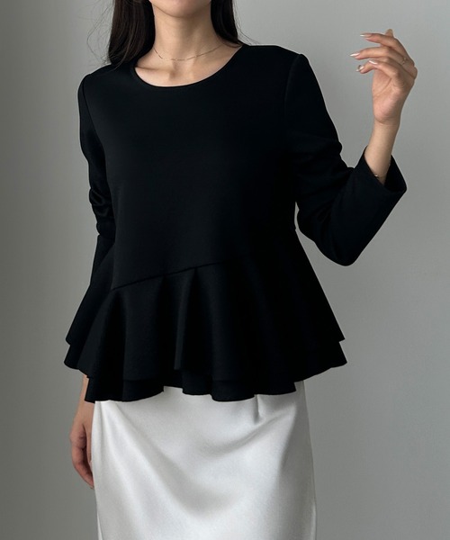 「Louere」 長袖カットソー X-LARGE アイボリー レディース_画像8