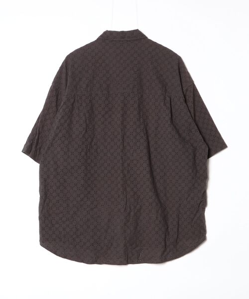 「WYM LIDNM」 半袖シャツ L チャコールグレー メンズ_画像2
