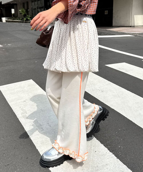 「HELLO.SANFRANCISCO」 イージーパンツ MEDIUM オフホワイト レディース_画像3