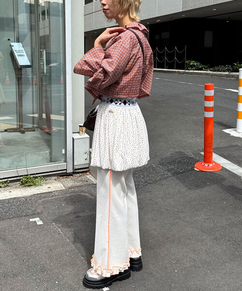 「HELLO.SANFRANCISCO」 イージーパンツ MEDIUM オフホワイト レディース_画像6