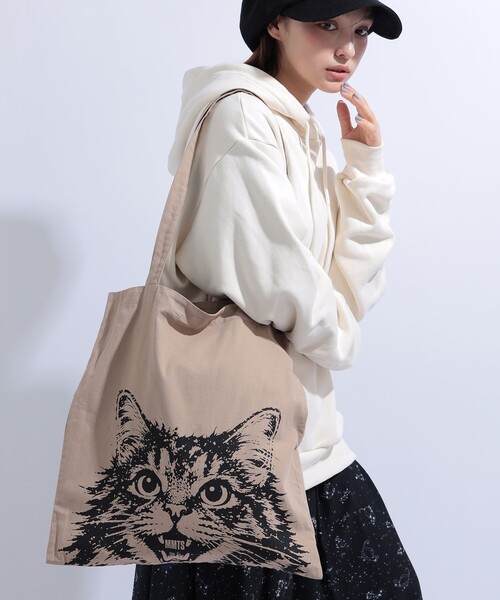mmts（マミタス） トートバッグ 大きめ CAT コットン BAG 旅行 洗濯
