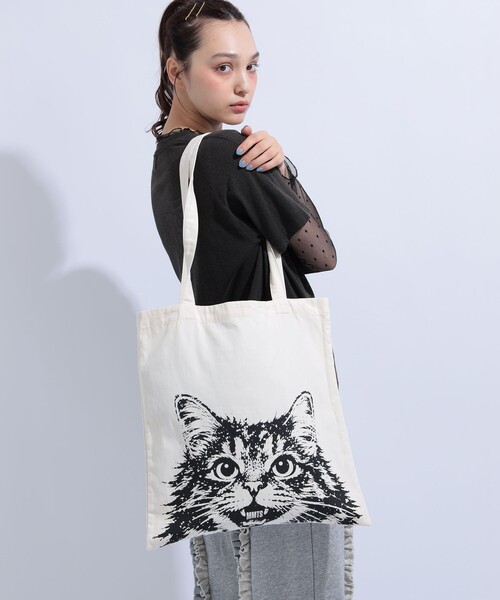 mmts（マミタス） トートバッグ CAT コットン BAG 旅行 洗濯可能