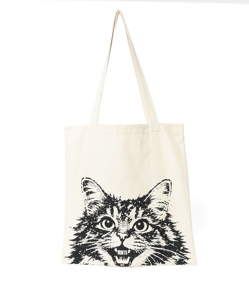 ゆ*ら様 ハンドメイド 猫ちゃん マチありレース付きトートバッグ Dカン フラッ mmts（マミタス） トートバッグ 大きめ CAT コットン BAG 旅行 洗濯