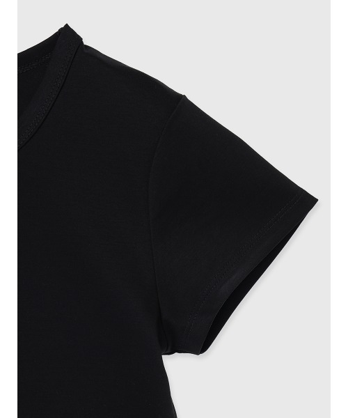 anuans（アニュアンス） tシャツ 半袖 シルクタッチコットンクロップド
