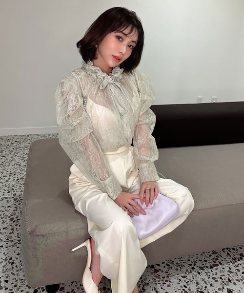 「EIMY ISTOIRE」 パンツ S イエロー レディース_画像4
