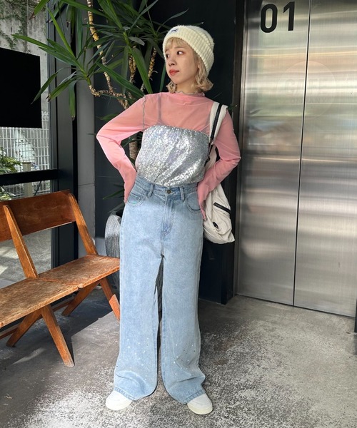 「HELLO.SANFRANCISCO」 ミニスカート FREE ピンク レディース_画像4