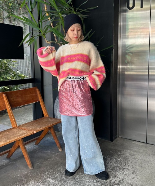 「HELLO.SANFRANCISCO」 ミニスカート FREE ピンク レディース_画像6