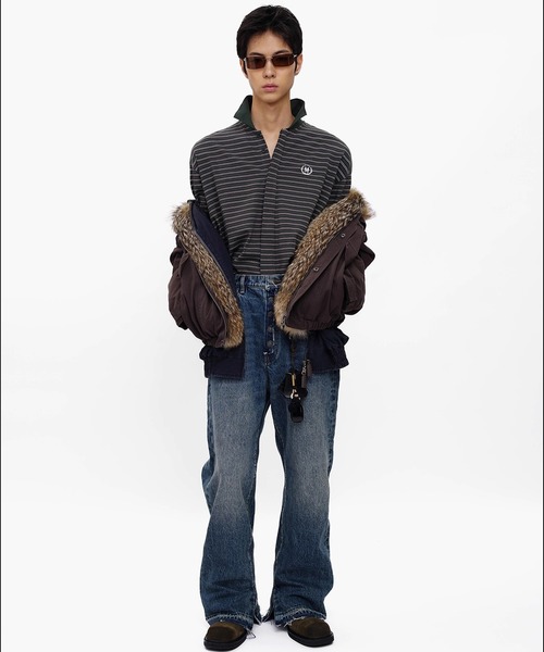 MASONPRINCE 長袖ポロシャツ M ブラウン メンズ : ZOZOTOWN Yahoo!店