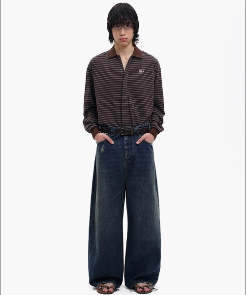 MASONPRINCE ポロシャツ MASONPRINCE 長袖ポロシャツ M ブラウン メンズ : ZOZOTOWN Yahoo!店