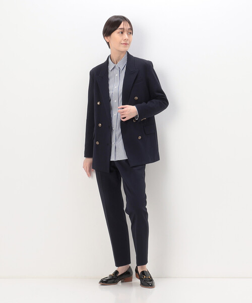 「COMME CA」 長袖シャツ 9号 ホワイト レディース_画像5