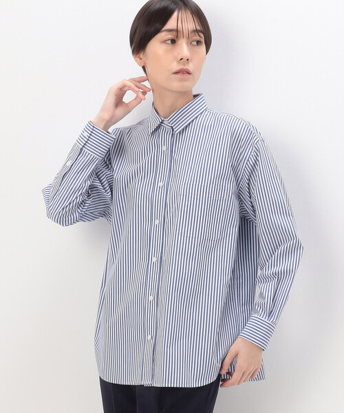 「COMME CA」 長袖シャツ 9号 ホワイト レディース_画像6