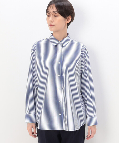 「COMME CA」 長袖シャツ 9号 ホワイト レディース_画像7